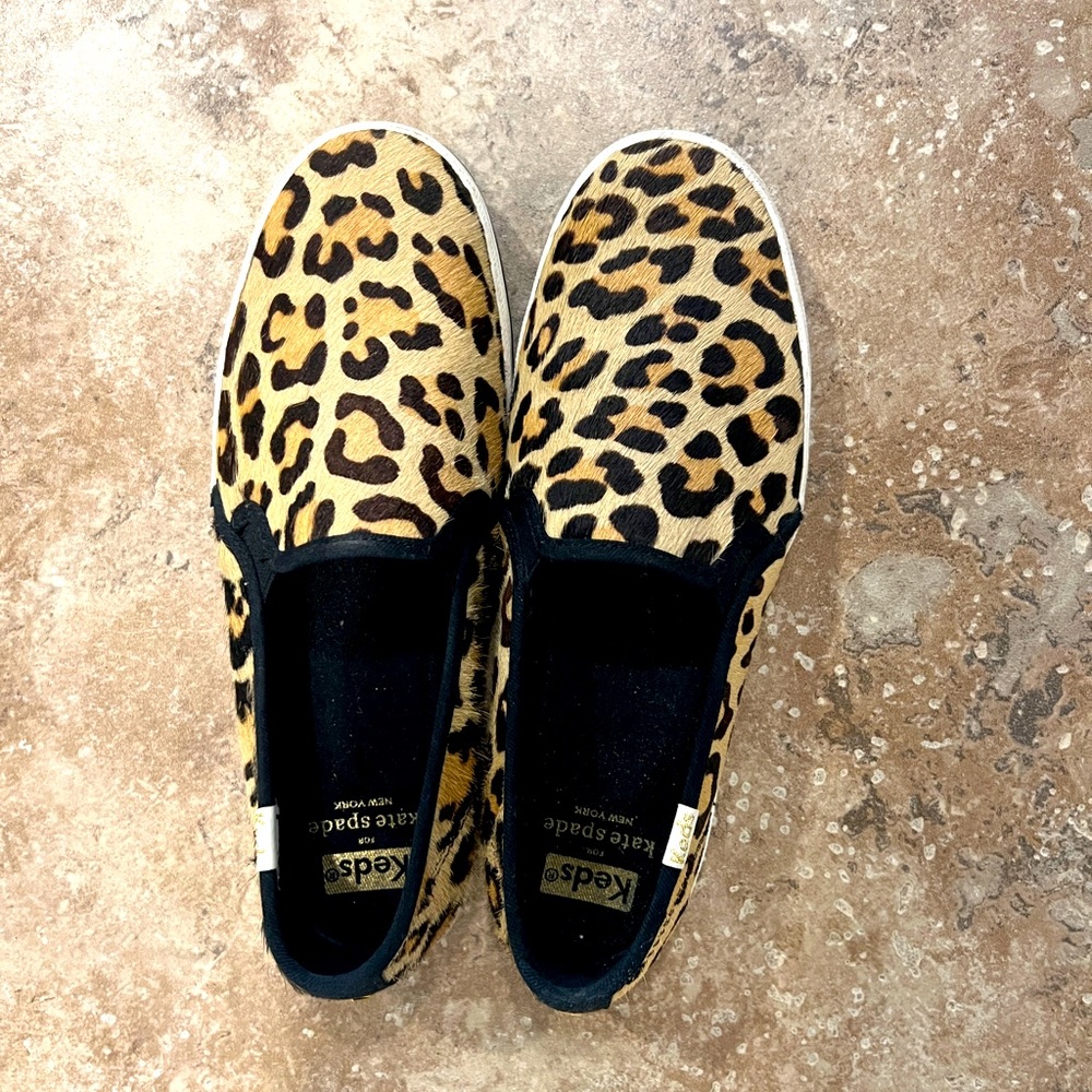 Kate Spade x Keds leopard sneakers size 7